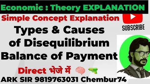 TYPES & causes of Disequilibrium Balance of Payment|ECONOMIC SEM6|Export sem5|  Tybcom sem6| Ark sir