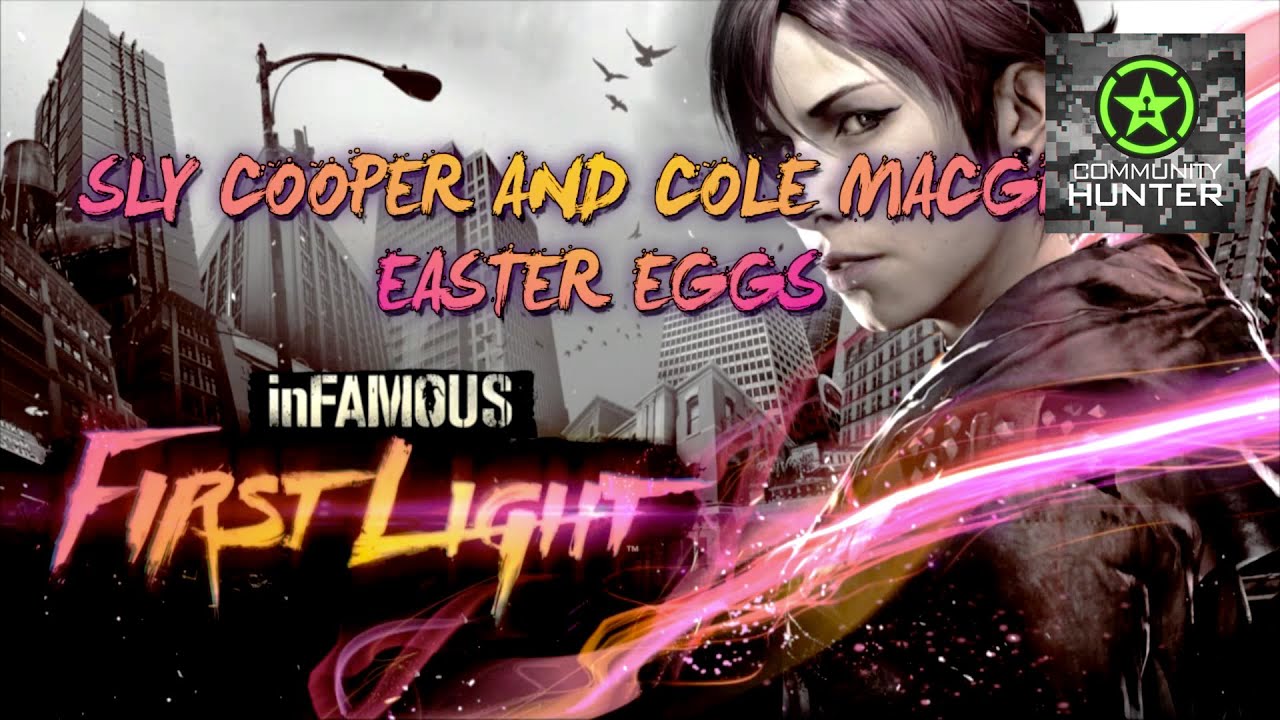 Sly Cooper & Cole MacGrath Easter Egg - inFamous First Light