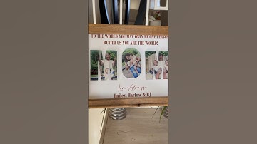 DIY Gift: Sublimation Reverse Canvas w/Acrylic #giftedhandsbyjaviah #giftideas #diy