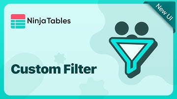 Add Smart Filters with Custom Data to Your WordPress Tables | Ninja Tables