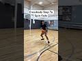Crossbody Step To Spin Fade #train #hoops