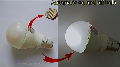 Automatic on and off LED bulb using LDR || BD 139 || transistor