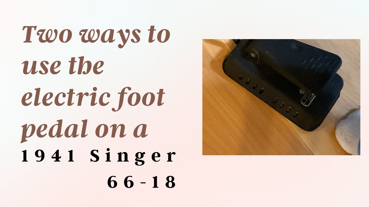 Watch this before you try putting new wires on that old SINGER sewing  machine foot pedal. 