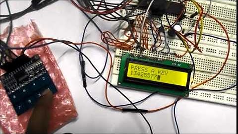 Touch keypad interfacing with AVR Microcontroller