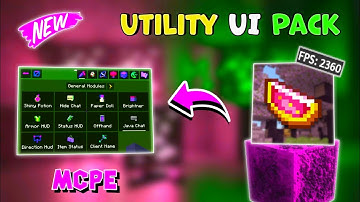 New Utility UI Pack For Mcpe 1.20 | Best Ui Pack For Minecraft 1.20
