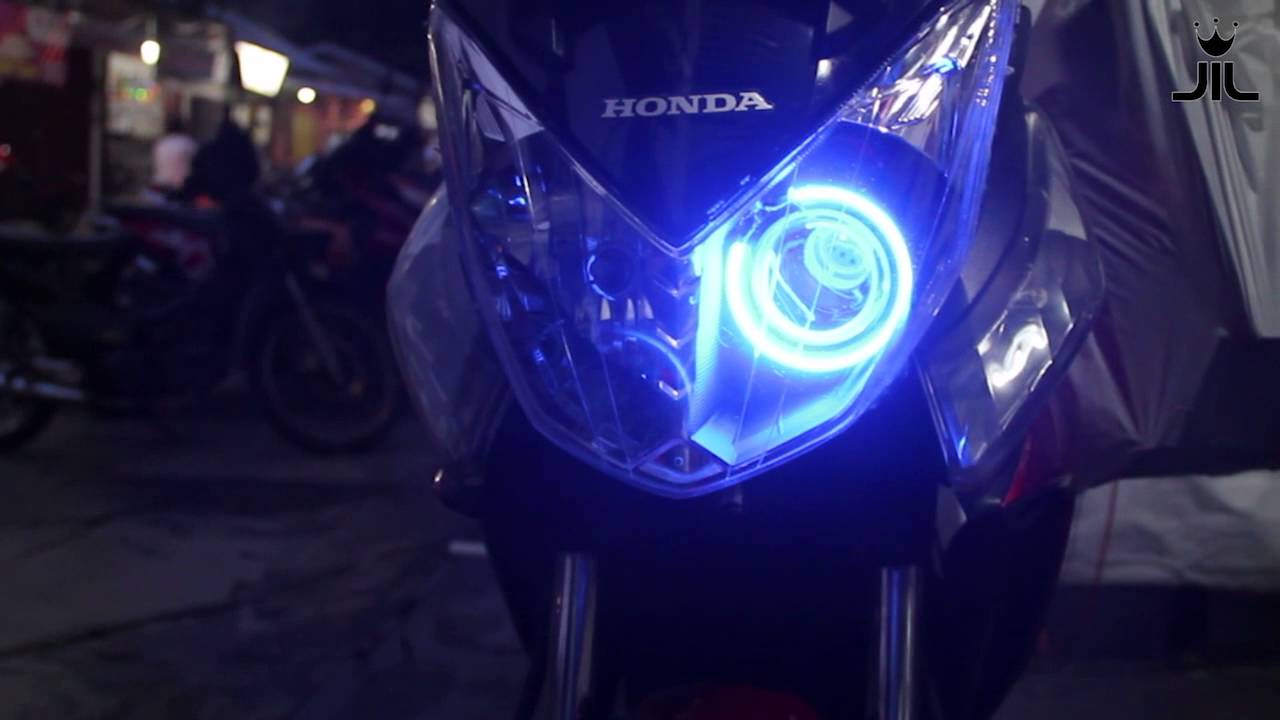 Honda Cs1 Angel Eyes Dan Led Luxeon 10watt YouTube