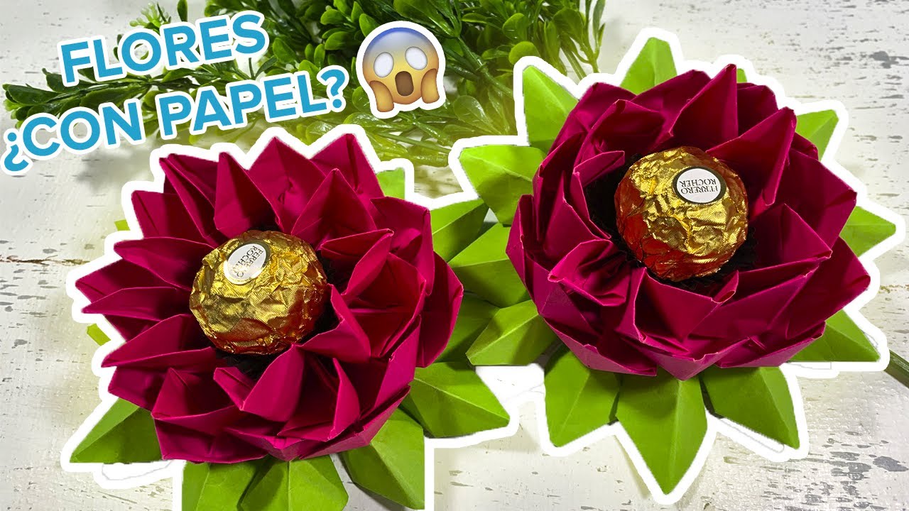 Como hacer una FLOR DE PAPEL fácil y rápido
