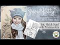 Snow Kitty Greyscale Coloring Page (Part Two) Hair Hat &amp; Scarf