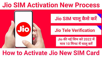 Jio SIM Activation New Process 2022 | How to Activate Jio SIM Card | New Jio SIM Kaise Chalu Kare