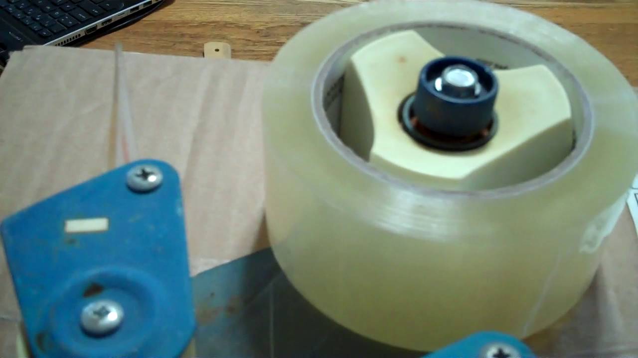 how to load a packing tape dispenser - YouTube