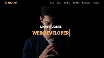 Martin - Personal Portfolio Bootstrap Template | Personal Portfolio Website Template