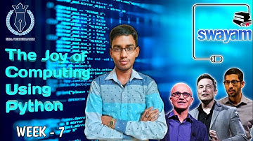 Swayam || The Joy of Computing Using Python Week-7 Programming Assignment-2 Solution || NPTEL 2023