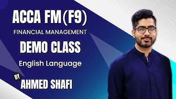 Acca F9 Introduction Class English