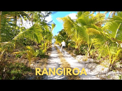 Beautiful Rangiroa Island by Bike (French Polynesia) 🇵🇫