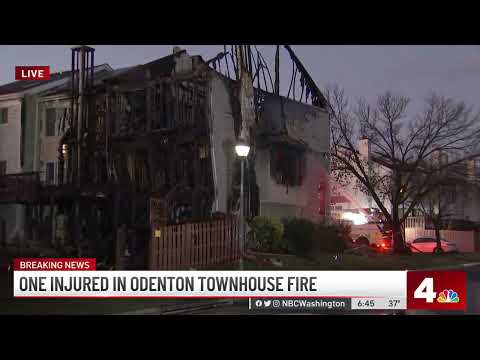1 Injured in Odenton Blaze That Burned 2 Townhomes: Officials | NBC4 Washington