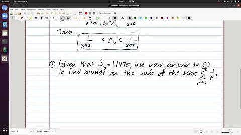 Series Error Bounds Video 3 - Integral Test Error Bounds Examples