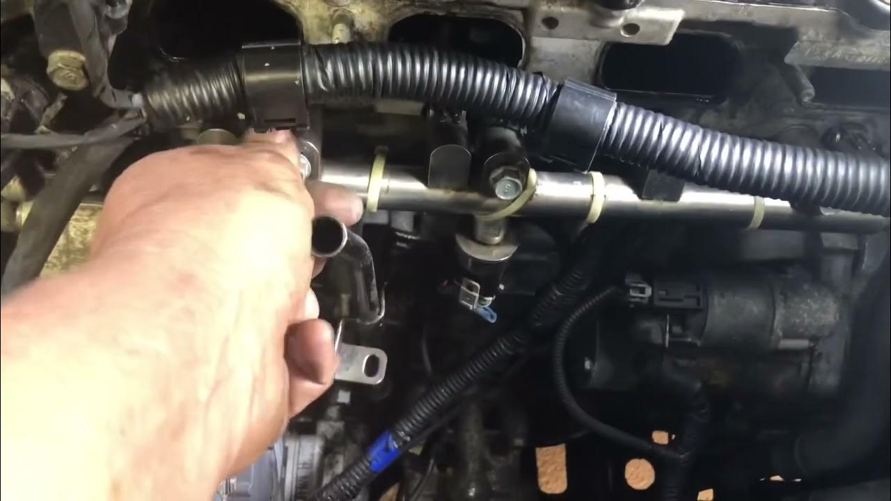 PO326 trouble code knock sensor replacement Hyundai 2.4 - YouTube
