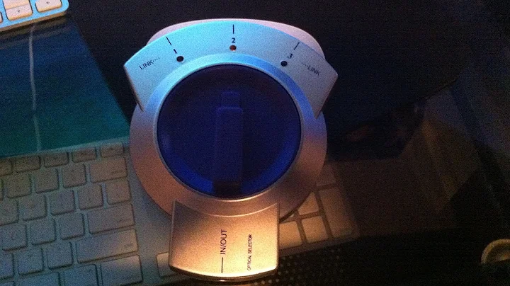 3 to 1 Way Optical TOSLINK Selector Splitter Box