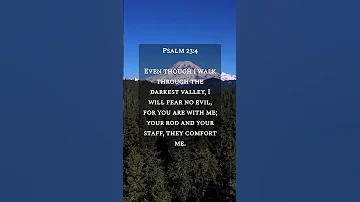 BIBLE VERSE PSALM 23:4 #bible #shorts