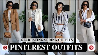 PINTEREST INSPIRED OUTFITS - Recreating SPRING 2024 Looks