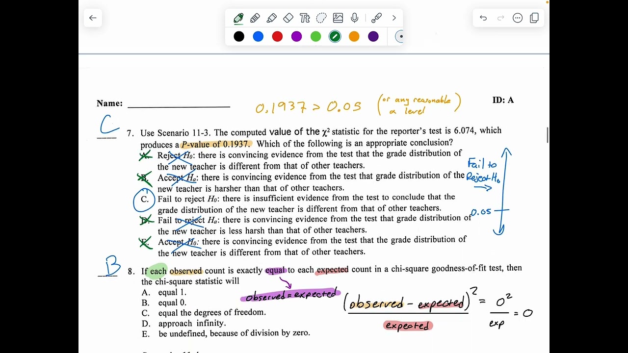 Chapter 11 Multiple Choice Packet Solution Video