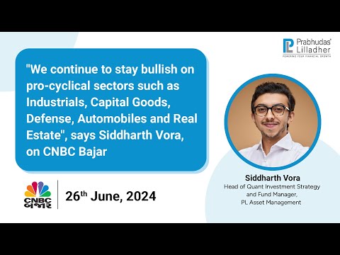 Siddharth Vora shares overall market view through the Quant lens On Bajar@1, With CNBC Bajar