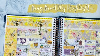 Plan With Me | May Monthly Highlights | ft. Sticker Guru | Moon Prism Planner