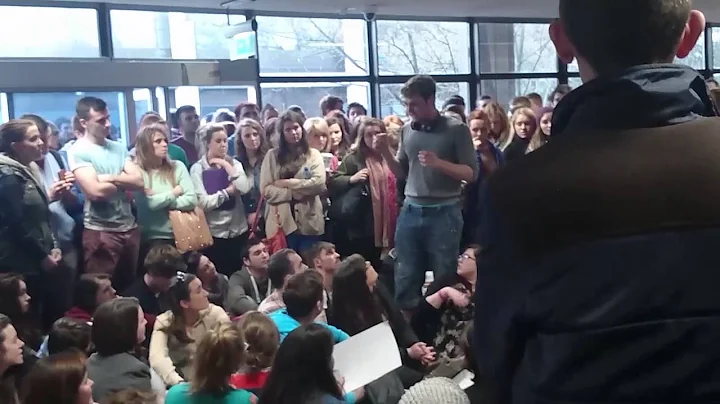 12/3/2014 - NUIG students protest at Burke family posters: Burke family defending their views