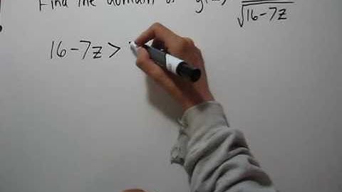 Domain of a Function with a Square Root in the Denominator