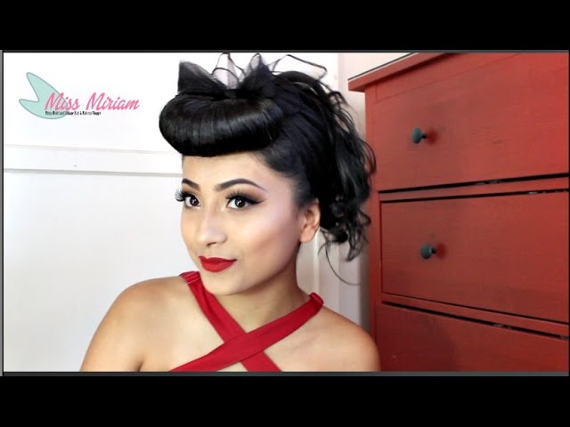 PERFECT PINUP HAIR TUTORIAL - YouTube