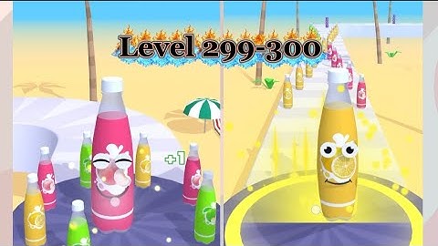 Juice run level 299-300 red juice vs yellow juice#games #gaming #gameplay