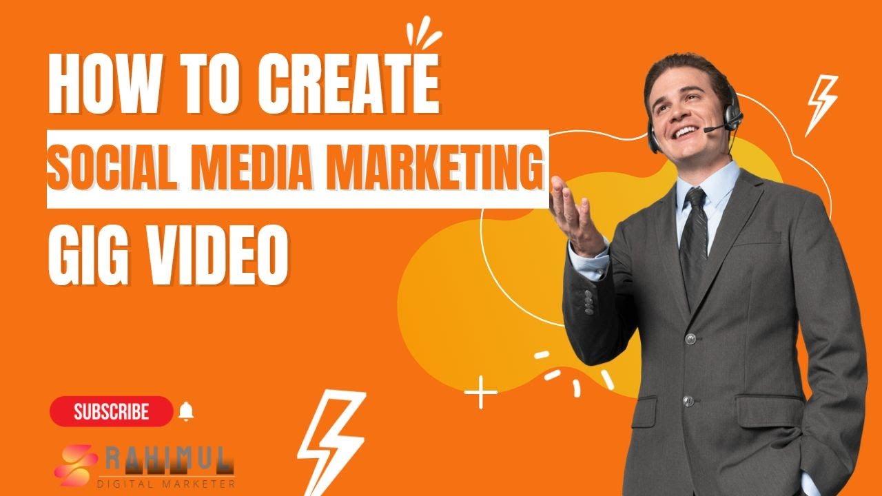 How to Create Social Media Manager/Marketing Gig video || Professional ...