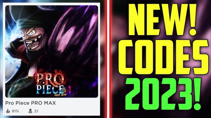 ALL *NEW* WORKING NEW PRO PIECE PRO MAX *CODES* - ROBLOX PRO PIECE PRO MAX  CODES 