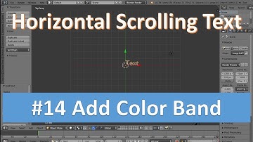 Horizontal Scrolling Text in Blender #14 Add Colour band behind Scrolling Text