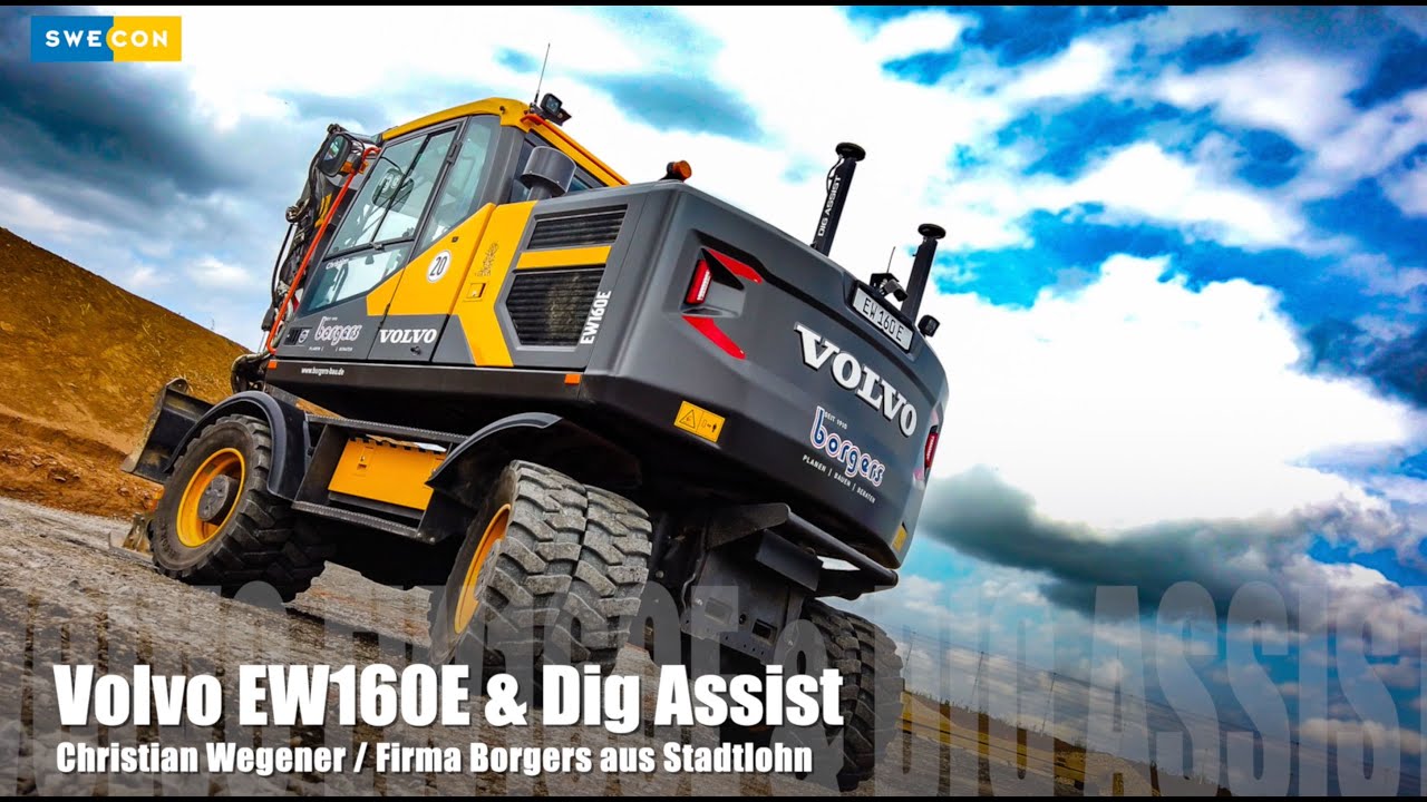 EW160E (Interview mit Christian Wegener) Volvo Mobilbagger mit Dig ...