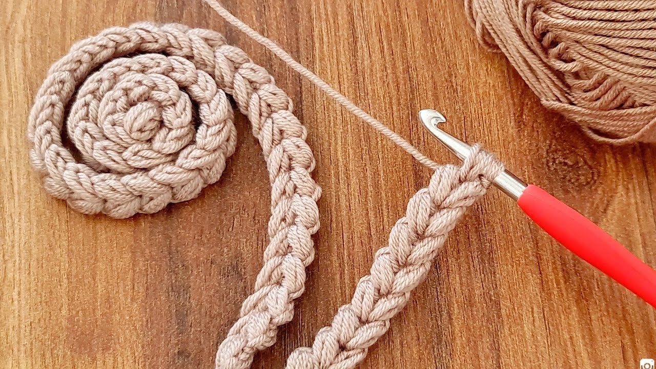 How to Make a Basic Bag Handle Crochet Pattern - YouTube