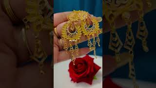 5.200gm gold big earring 2023design..gold india trendingshorts shortvideo viral earrings 2023
