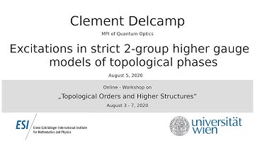 Clement Delcamp - Excitations in strict 2-group higher gauge models of topological phases