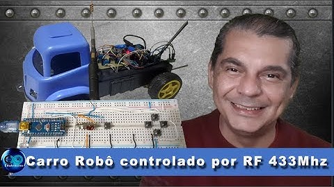 Carrinho robô controlado  via RF 433MHZ (ponte H dupla caseira)