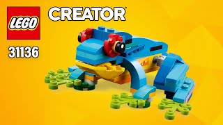 Lego Creator Frog 31136 From Exotic Parrot Step-By-Step Building Instructions