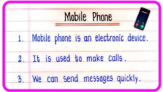 10 Lines On Mobile Phone In English | Essay On Mobile Phone | Mobile Phone Essay In English Profile