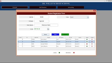 Student registration management system in java  005