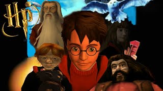 Harry Potter and the philosopher's stone - All cutscenes (Full game movie) PS2