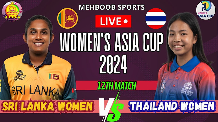Sri Lanka Women vs Thailand Women | Live Asia Cup 2024 | SLW vs THAW #livematch #cricketlive