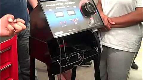 Testing a battery using Farret 40 Load Tester