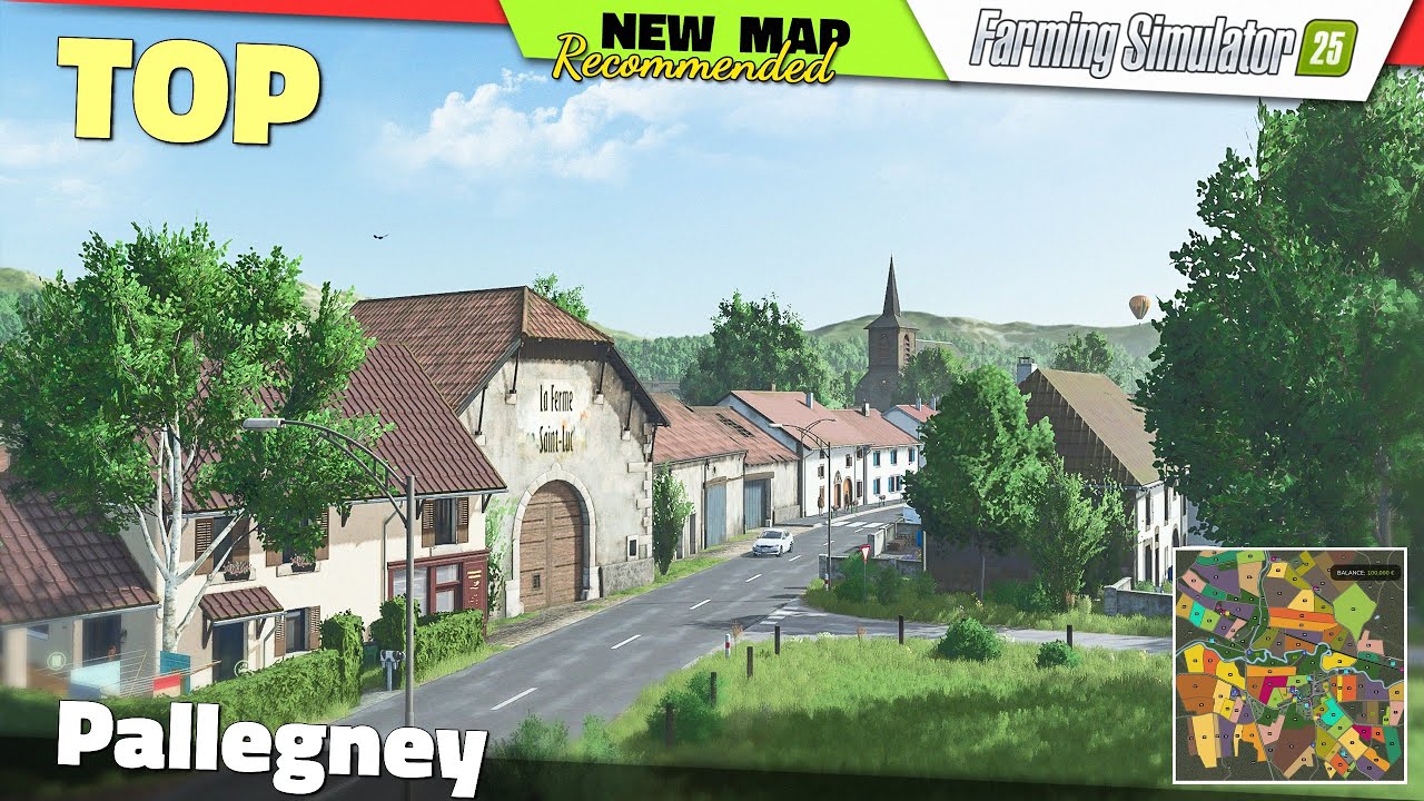 FS25 ★ TOP ★ MAP "Pallegney" UPDATE - Farming Simulator 25 New Map Review QHD