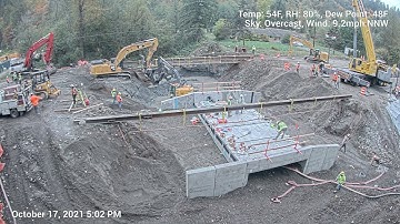 Culvert replacement time lapse