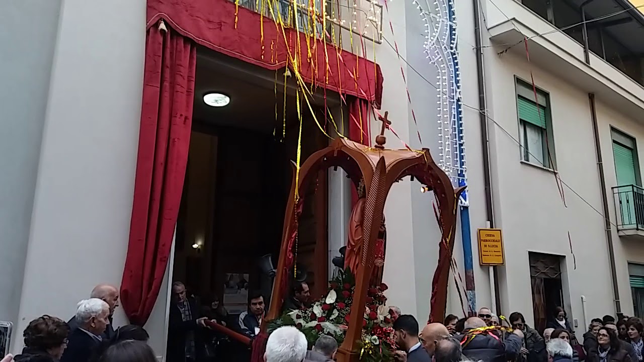 Uscita processione di Santa Lucia Sant'Agata Militello(Me) 13/12/2017