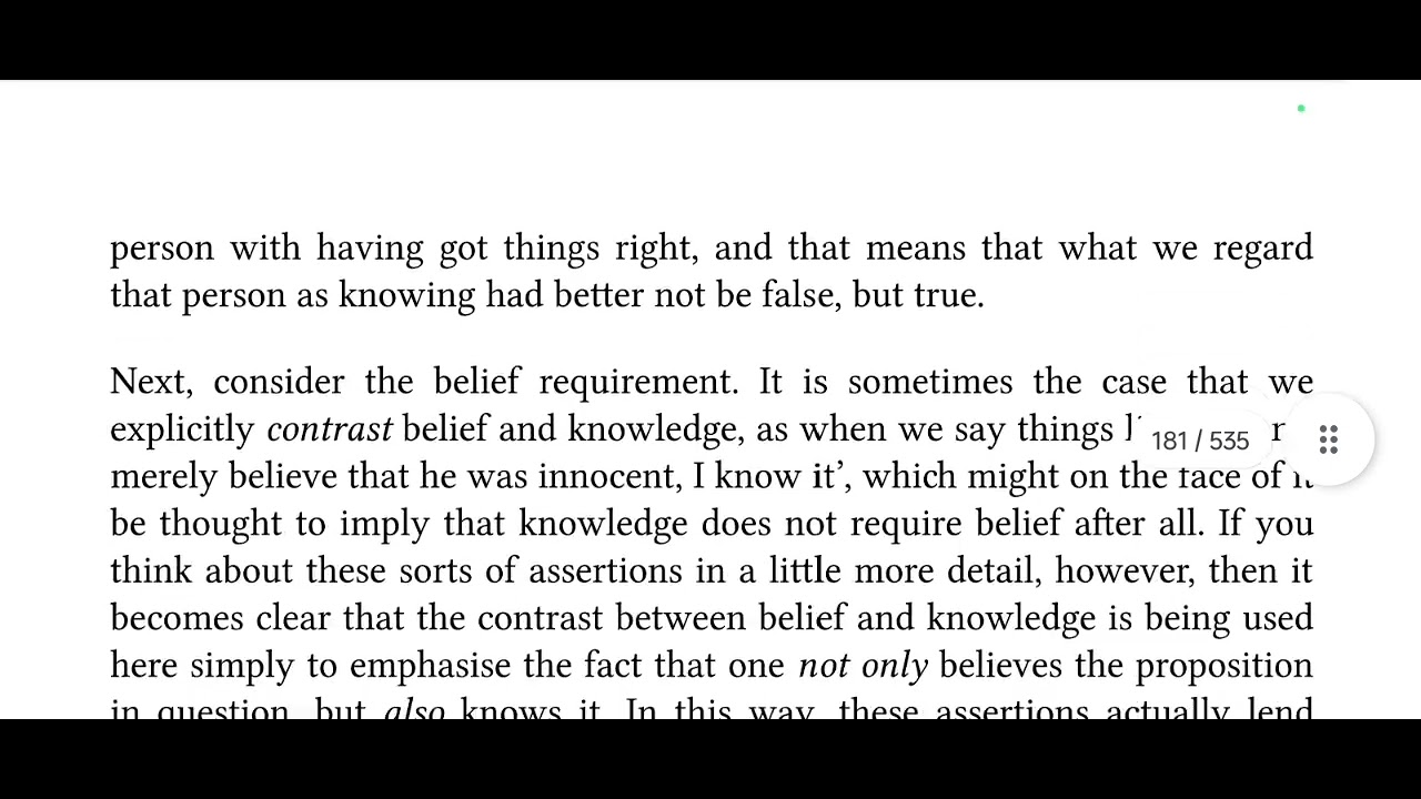 Knowledge/Duncan Pritchard/What is this thing called Knowledge - YouTube