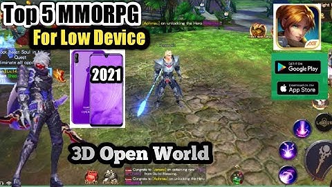 Top 5  2021 English MMORPG Open World   For Low Device | Android Gameplay